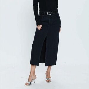 NWT Pistola Alice Midi Skirt in Black